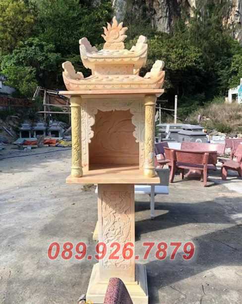 Mẫu bàn thờ thiên đá miếu cây hương đá ngoài trời nhỏ đẹp bán Vũng Tàu